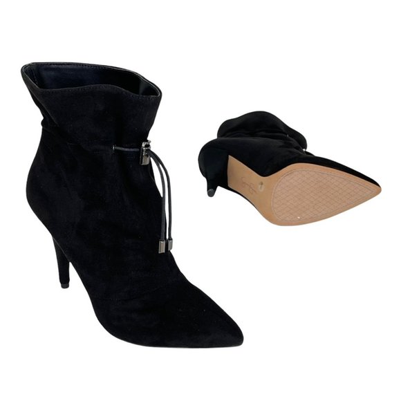 Jessica Simpson Kimele Black Microfiber Suede Womens Bootoes Size 6M - Picture 8 of 11